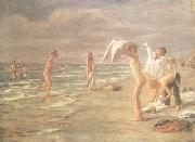 Max Liebermann Bathing Youths (nn02) Germany oil painting reproduction